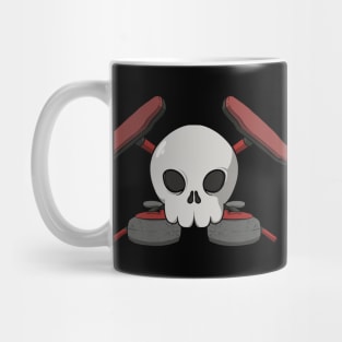 Curling crew Jolly Roger pirate flag (no caption) Mug